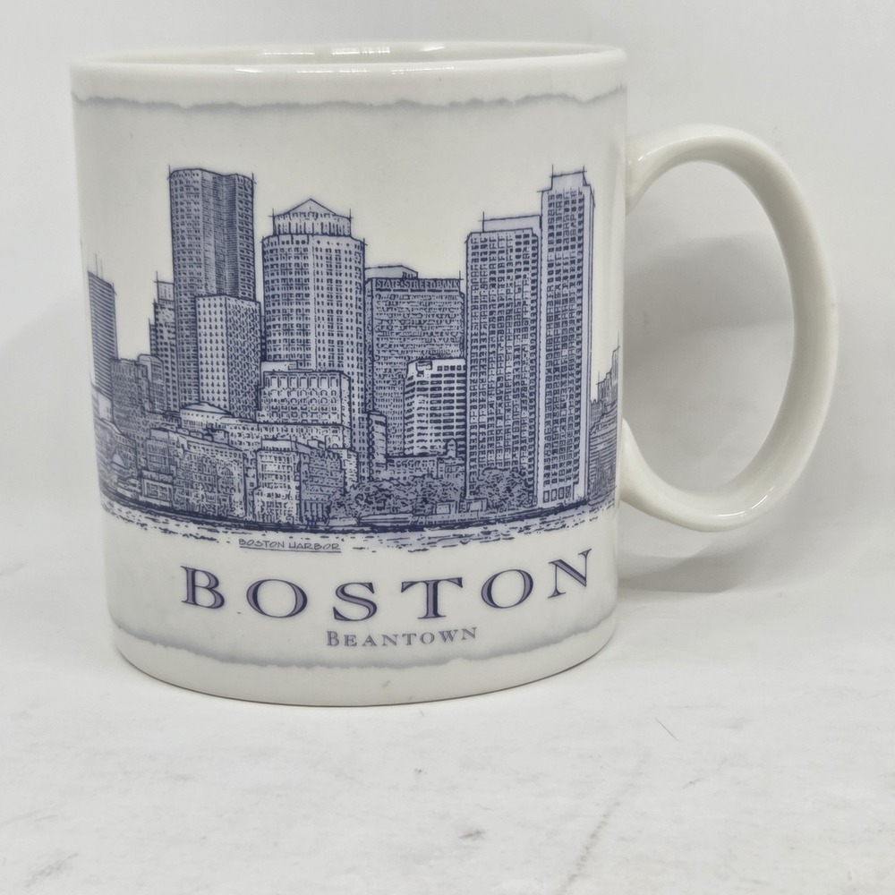 Starbucks Architecture Series Boston Beantown 18oz Ceramic Mug Cup 2007